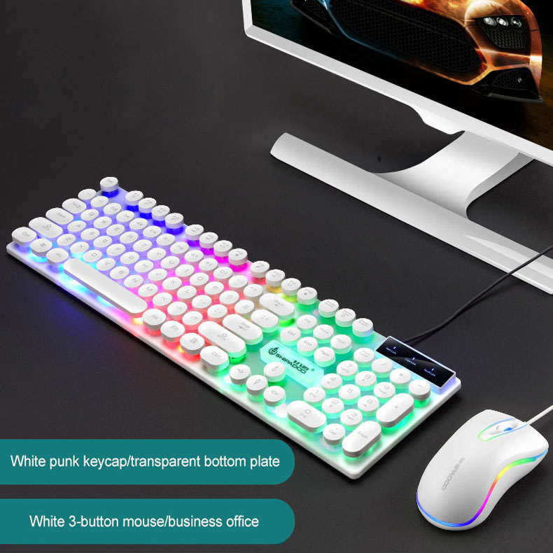 Keyboard and mouse wired combo set USB wired keyboard and mouse chicken gaming keyboard 3C036