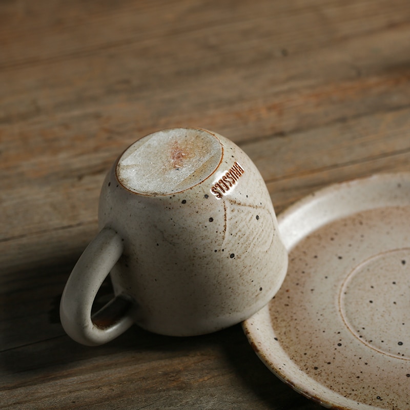 Antowall Retro Stijl Handgeschilderde Mok Koffie Melk Mok Met Schotel Ontbijt Mok