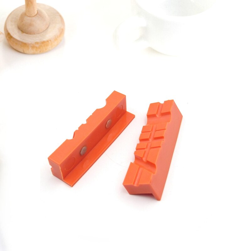 2 st magnetisk bänk skruvstäd käftdyna flerspår fräs skruvstäd hållare grepp bänk skruvstäd tillbehör beskyddare