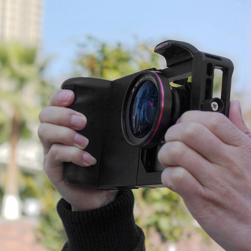 2-In-1 Wide Angle Lens Macro Lens Photography Kit Phone Stabilizer Gimbal Holder