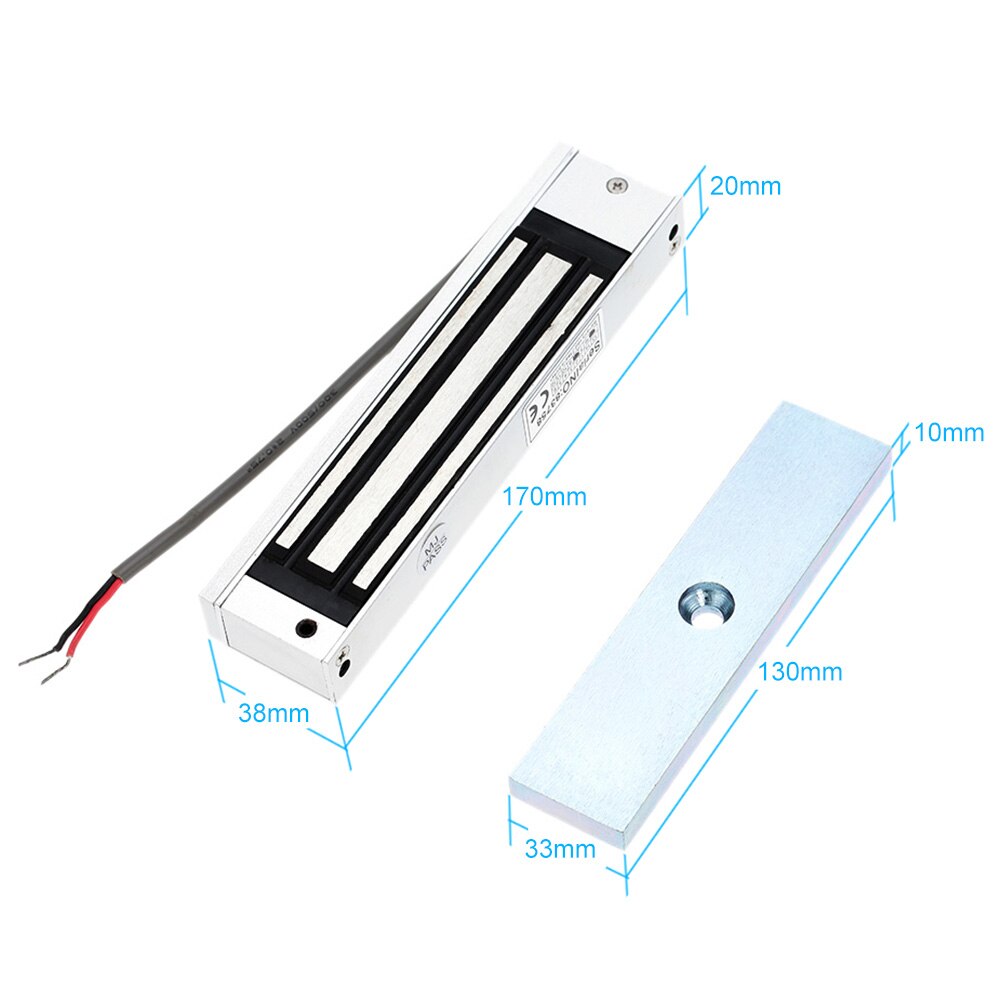 Door Entry Access Control System Kit Password Host Controller + 180KG/396lb Electric Magnetic Lock + Door Switch + DC12V Power