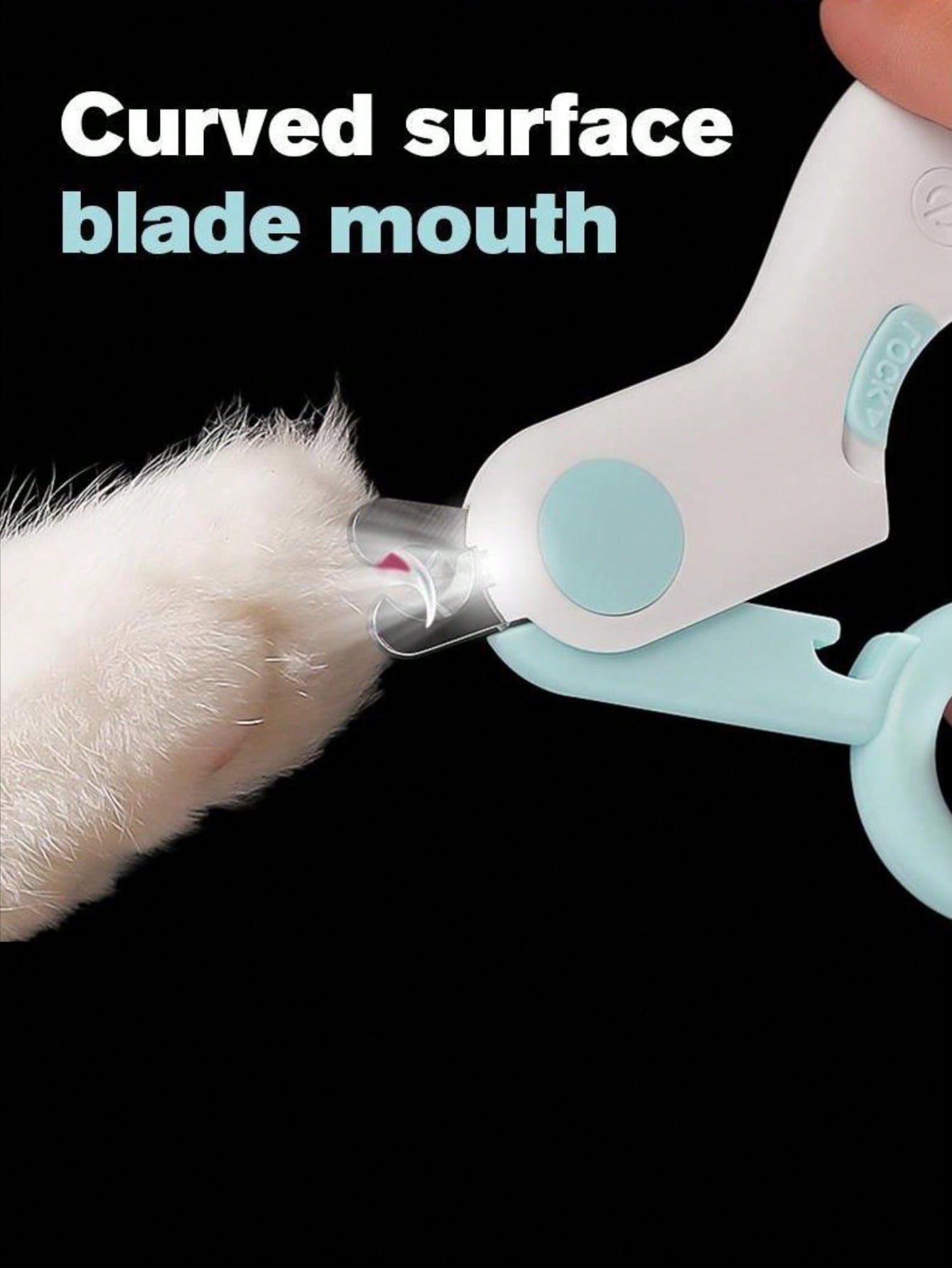 Pet Nail Clipper LED Light Illuminate Bleeding Line Claw Scissors Avoid Over Cutting