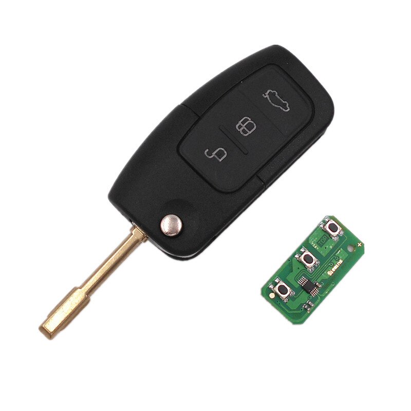 Big 3 Button Remote Key + remote + transponder 4D63 4D60 Chip FOR FORD Focus Mondeo TRANSIT car key: For Mondeo / 4d60 chip