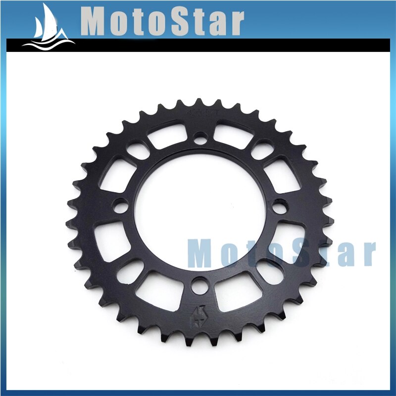 420 76mm 37 tand sort bagkæde kædehjul til kinesisk pit dirt bike pitmotards taotao coolster sdg thumpstar 50cc-160cc