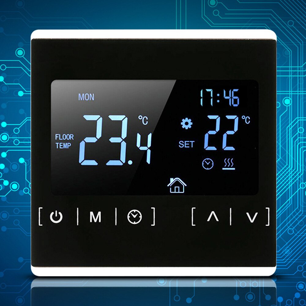 Smart WiFi Touch Thermostat Temperature Wireless Controller For Water/Electric Floor Heating Water/Gas Boiler Works Google Home