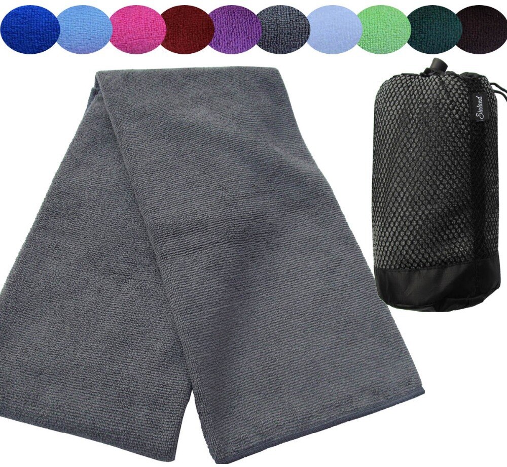 102 x 183cm mikrofiber badelaken/med pose reisehåndkle ultraabsorberende badehåndkle spa wrap håndkle hurtigtørkende