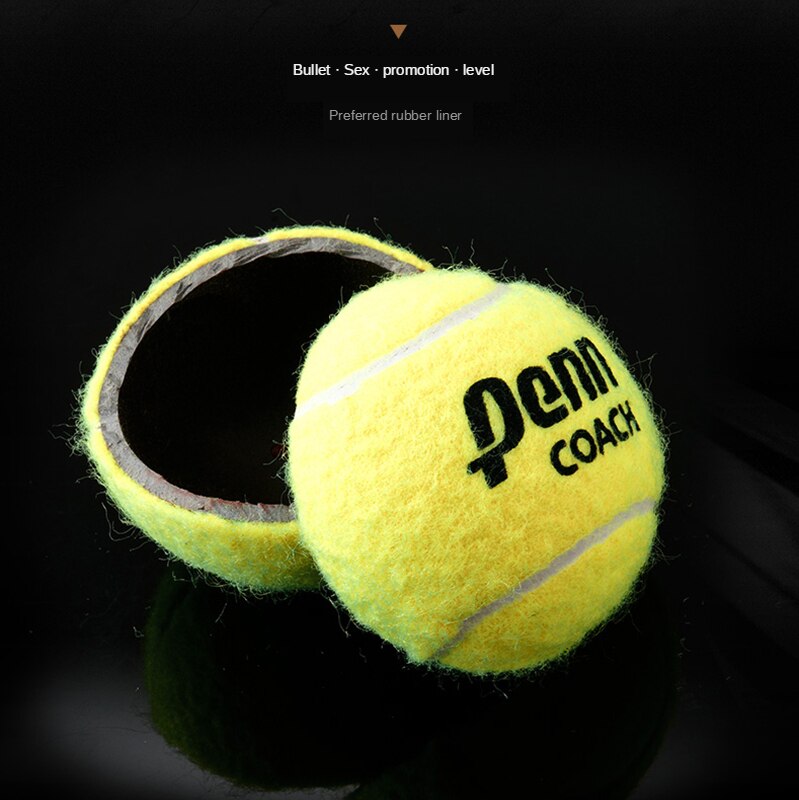 Pelota de tenis de cabeza para principiantes Penn, pelota de tenis de partido de alta elasticidad y duradera, 3 piezas por Lata