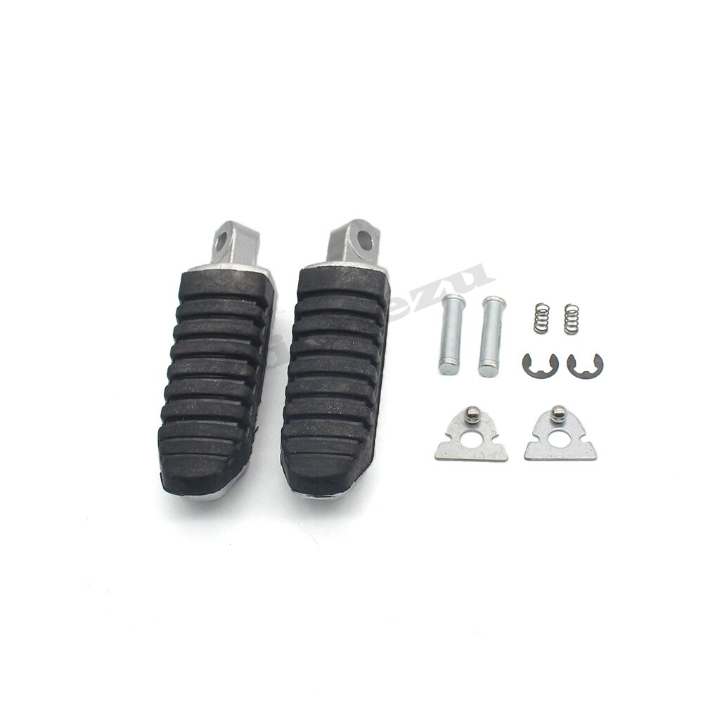 ACZ delantero de la motocicleta y apoyapiés traseros para Suzuki SV400 SV650 SV1000 GSR400 GSR600 GSR750 GSXR1300 Hayabusa GSX1300R pie clavijas: Rear Black