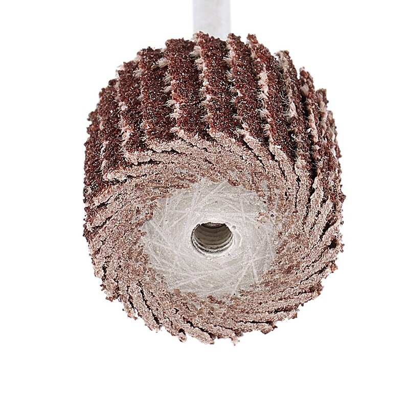 50Pcs Shank Mounted Flap Wheels with 1/8 Inch Mandre0.4Inch X0.4 Inch Abrasive Flap Drum,Abrasive Sanding Wheel Polishing Buffin