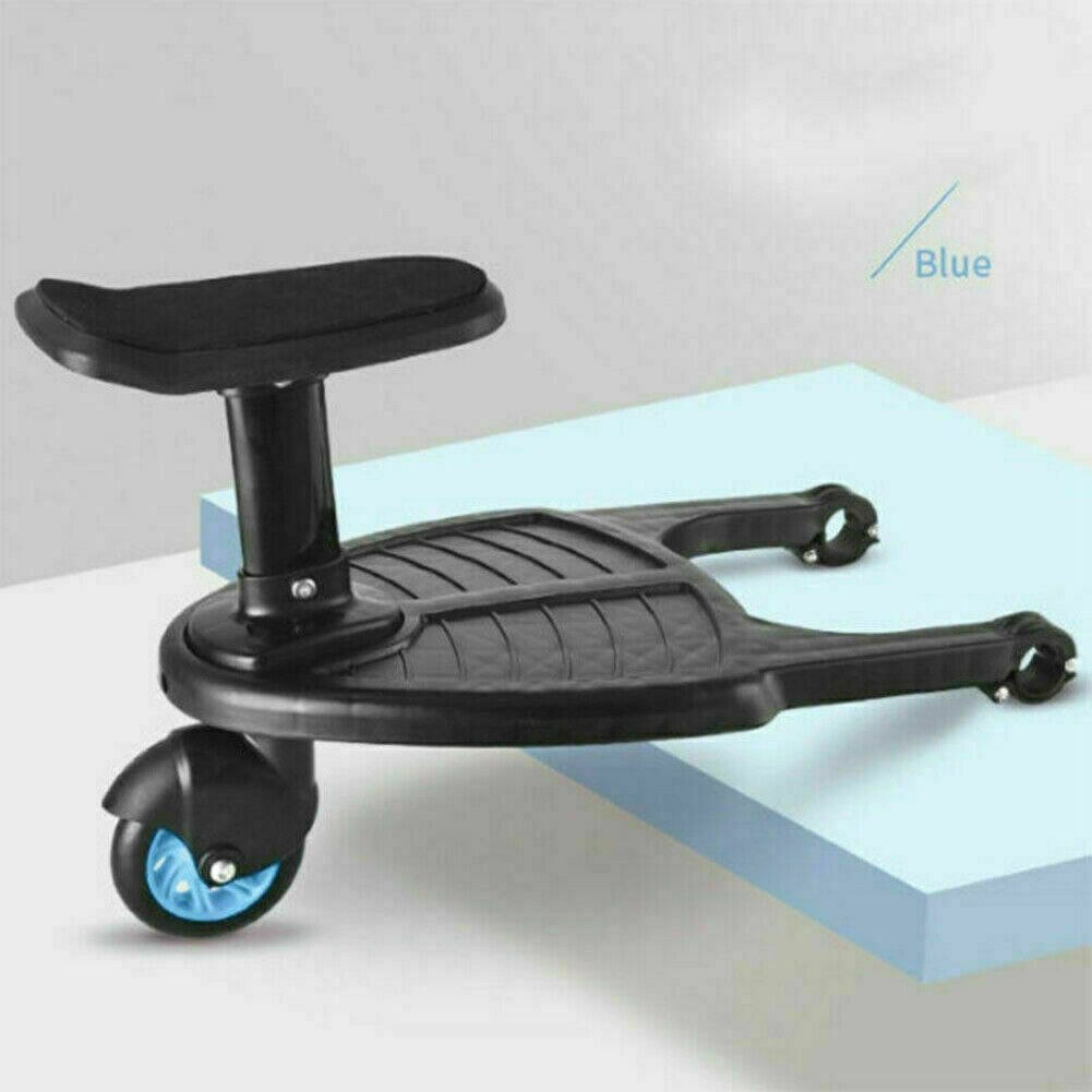 Kinderwagen-Skateboard Mit Sitz  Stodmpfende LED-Rder, Verstellbar Fr  2-6 Jahre Stodmpfend Kinderwagen Board