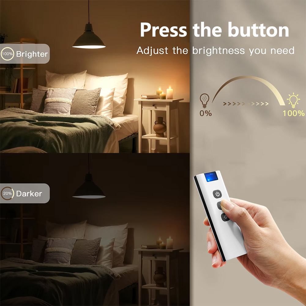 433MHz Wireless Dimmer Controller 110V 220V 150W for LED and 86 Wireless Wall Switch and Wireless Remote Control Transmit 50m