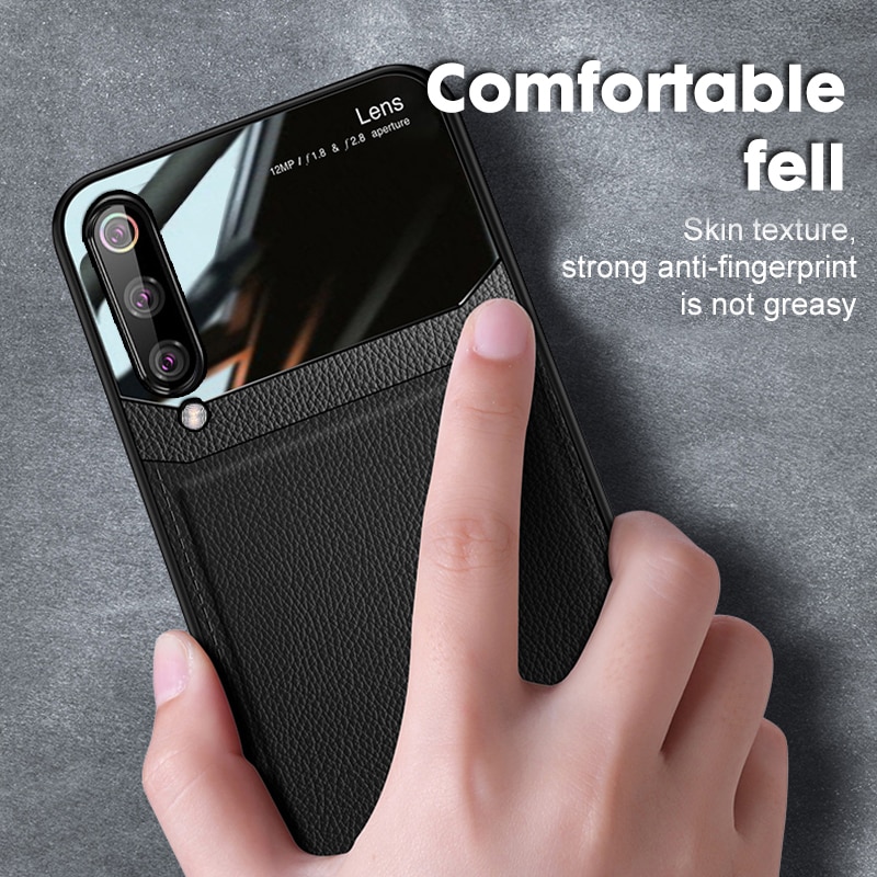 Silkscreen Mirror Leather Case For Xiaomi Redmi Note 7 Redmi 7 Note 8 Pro Back Luxury Case for Xiaomi Mi 8 Mi 9 T Mi9T Pro