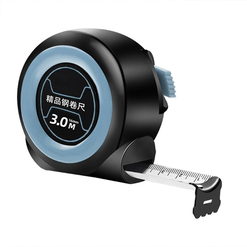 Measuring Tape Measure Retractable Single Side Ruler Easy to Read for Engineers B85C: 3mx19mm
