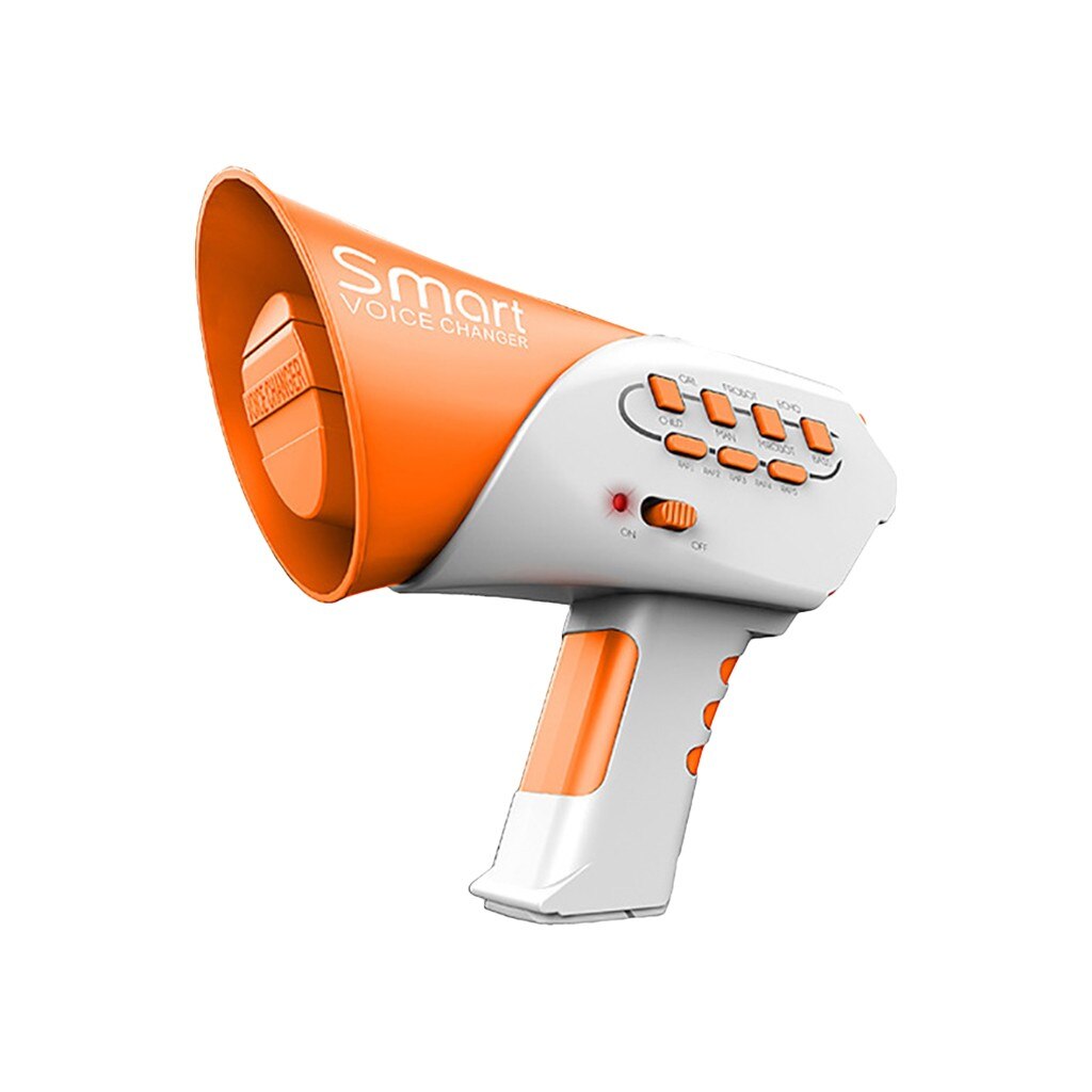 Smart Multi Voice Changer Loudspeaker 7 Different Voice Modifiers Speaker Toy: Orange