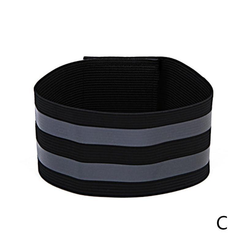 Reflekterende bånd elastisk armbånd armbånd ankelbenstropper reflekterende sykkelstropper gåteip til nattjogging sikkerhet  m6 r 5: Svart