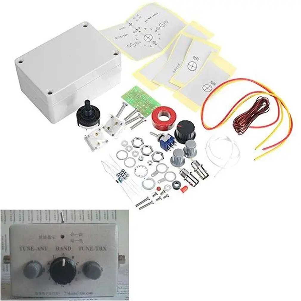1-30Mhz LED VSWR DIY Manuelle Antenne Tuner Bausatz Für Schinken Radio CW QRP Q9 Bnc-schnittstelle DIY antenne Werkzeug Bausatz