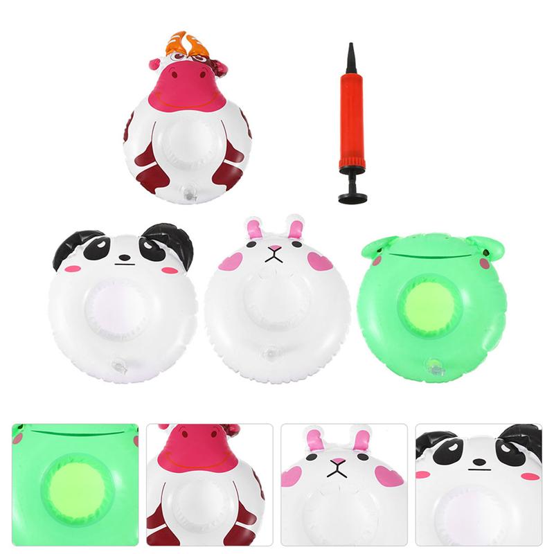 1 Set Inflatable Cup Holder Swimming Pool Drink Cup Stands Water Pool Cup Mats