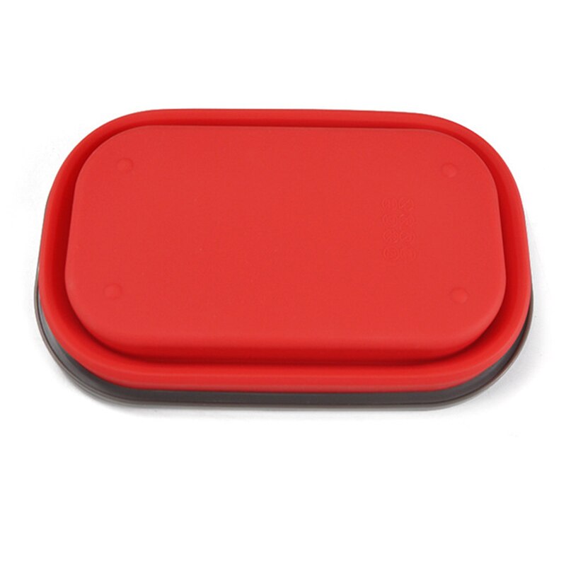 Intrekbare Vouwen Bento Box Draagbare Bento Box Voedsel-grade Voedsel Container En Vork Servies