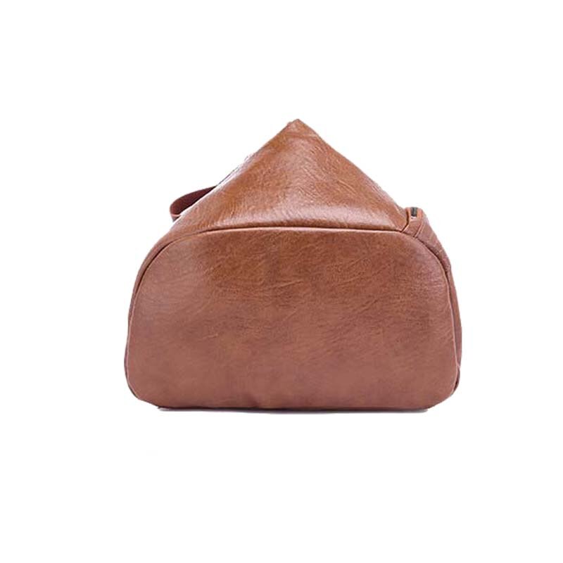 Chuwanglin Casual Vrouwen Rugzak Driehoekige Lock Mini Rugzak Mochila Feminina Mode Vrouwen Leren Rugzak Schooltas S691