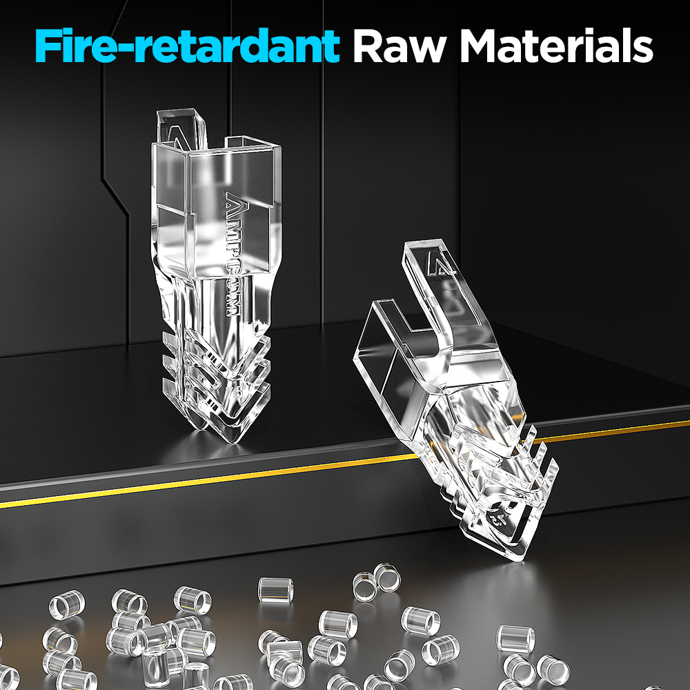 AMPCOM Ethernet Network Cable Strain Relief Boots Cable RJ45 Connector Plug Covers 6.5/7.5/8.0mm for CAT8 CAT7 CAT6A CAT6 CAT5E