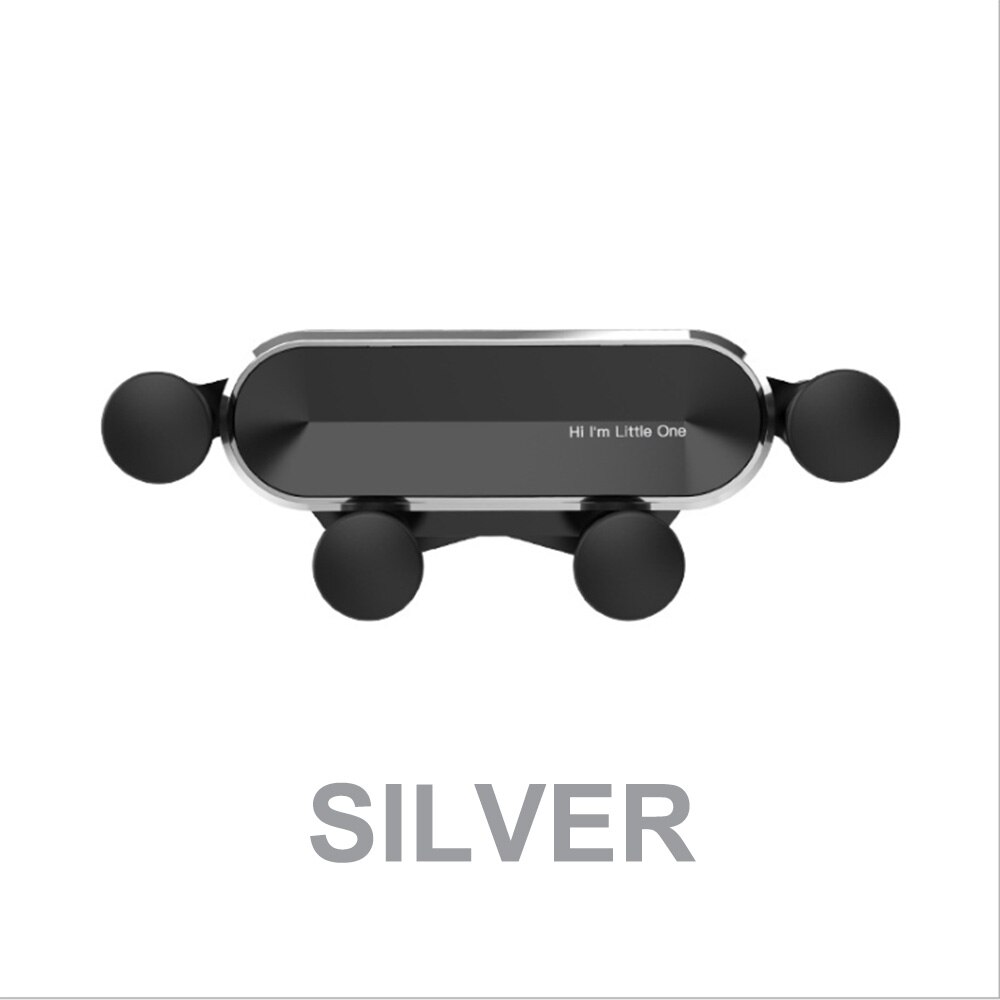 KDsafe Gravity Phone Holder In Car Air Vent Mount Cell Phone Foldable Mobile Phone Holder Stand for iPhone 11 XS XR Universal: PH002-Silver