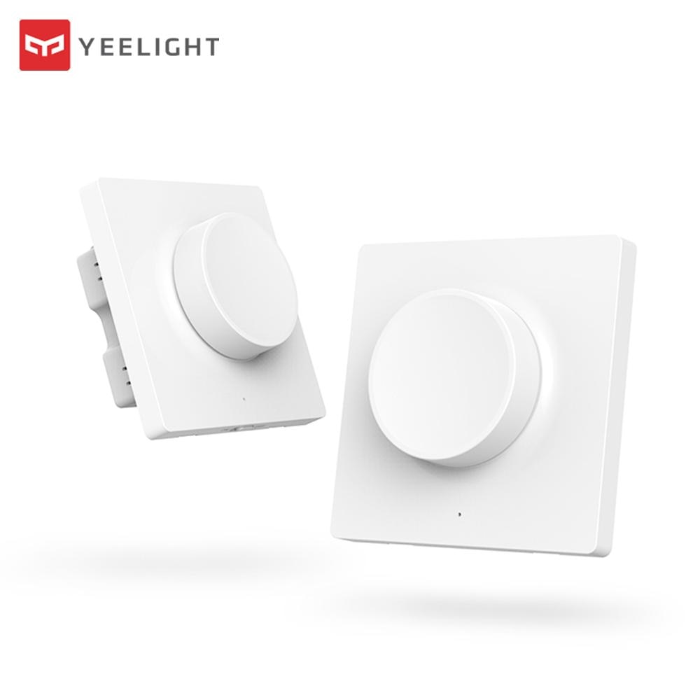 Yeelight Smart Dimmer Switch Intelligent Adjustment Off Light Still Work 5 In 1 Control Smart Switch