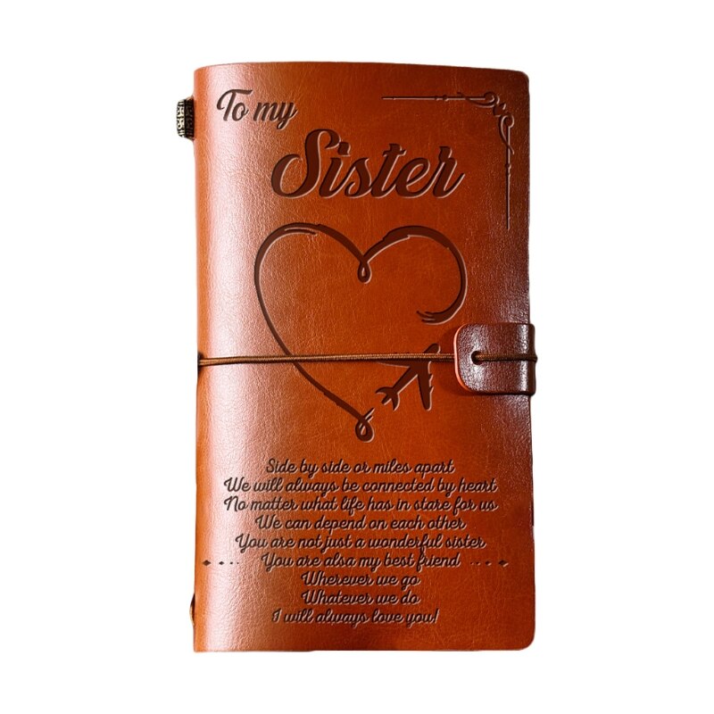 Cuaderno de diario artesanal , diario de cuero grabado, libro de notas para mensaje para mi hija/a mi esposa, bolsillo de escritura a mano