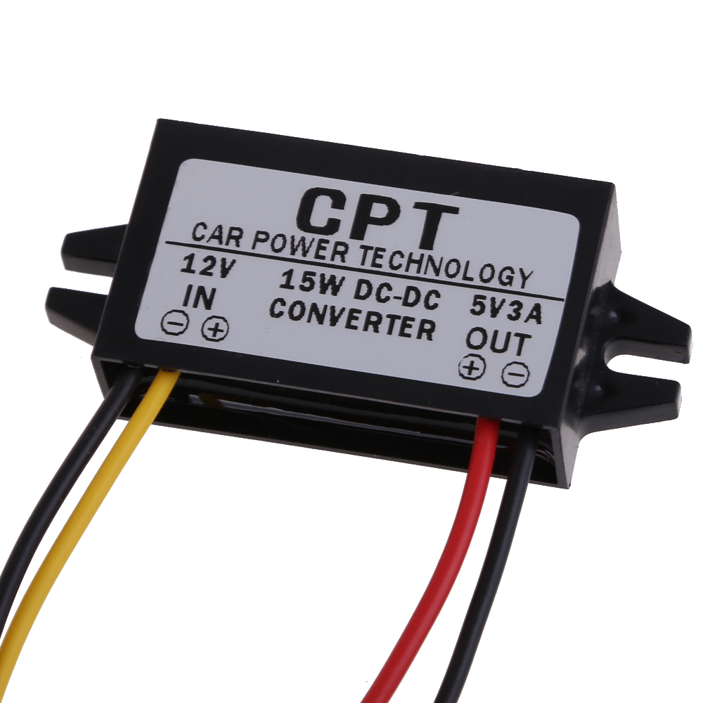 DC zu DC Converter Regler 12V zu 5V 3A 15W Auto Auto Power Converter Adapter für Carcorder navigation Audio Radio Zubehör
