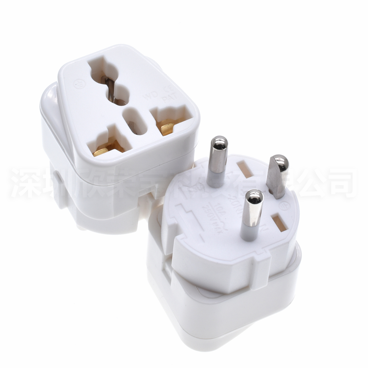 Denmark Travel phone computer laptop charging Plug Adapter Type K 3pins Danish Power Converter Electric Supply Adapter Connector