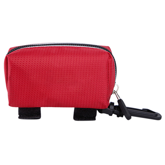 Waterproof Dog Poop Waste Bag Holder Pouch Outdoor Walking Garbage Bags Organizer Pet Puppy Cat Pick Up Poop Bag Dispenser: red-2