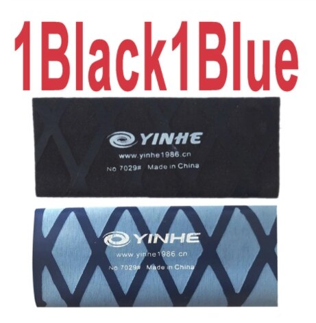 2 unids/lote YINHE GALAXY supergrip termoretráctil para raqueta de tenis de mesa, mango de cinta, raqueta de Ping Pong, banda para el sudor: YH 1Black1Blue