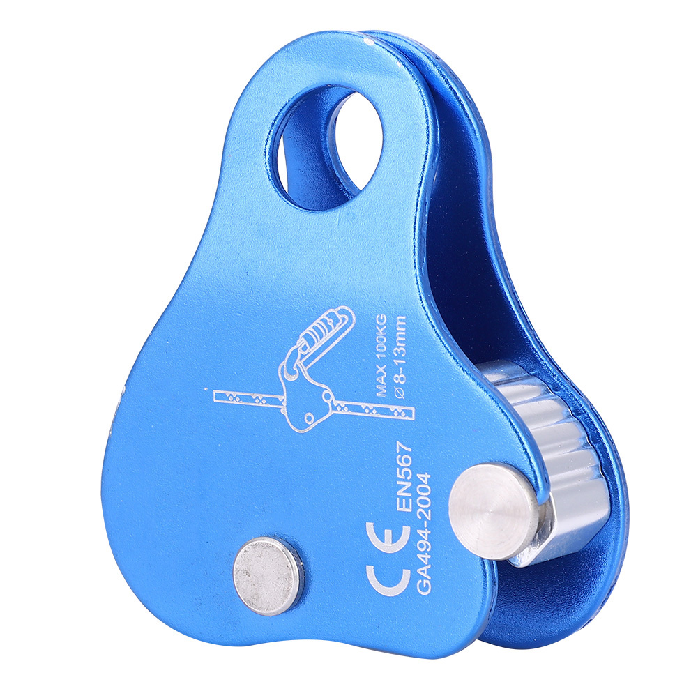 Climbing Rope Clamp Aluminum Alloy Rope Self-locking Grab Portable Climbing Protection Lock For 10-12mm Rope