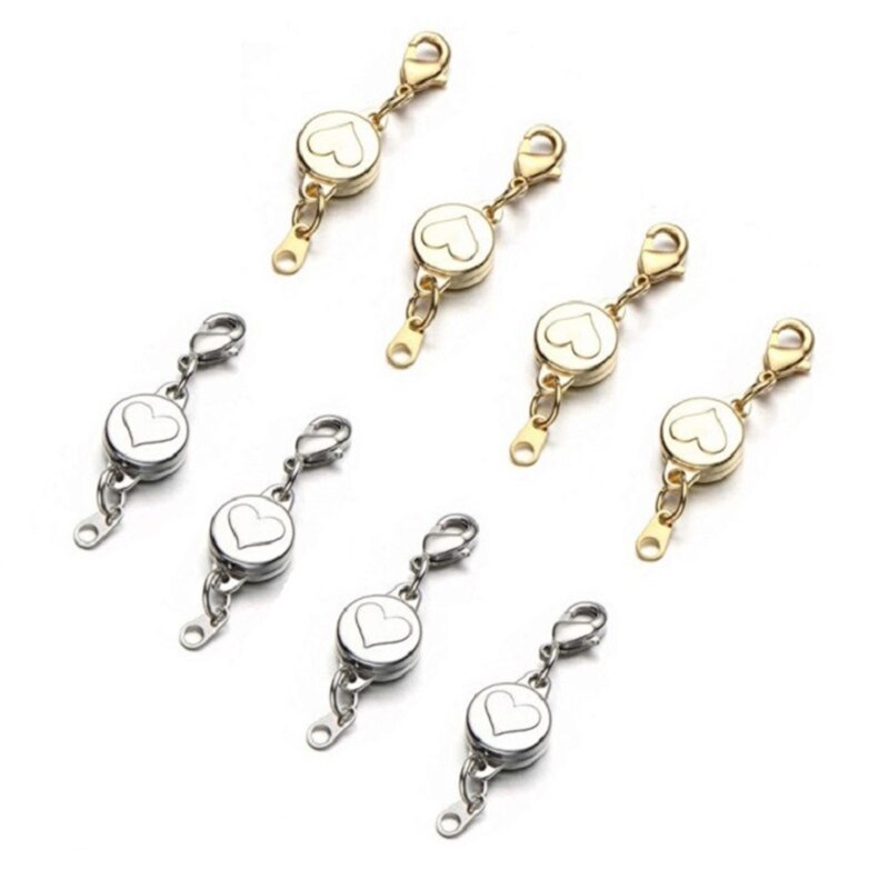 Various Shapes Magnetic Lobster Clasp Magnetic Jewelry Extension Chain Magnetic Jewelry Clasp Magnetic Lock Clasp M09 22: D