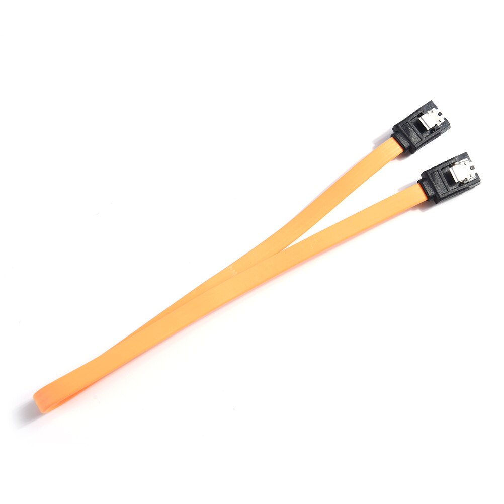 JETTING 2PCS 40cm Serial ATA SATA 3 RAID Data HDD Hard Drive Disk Signal Cables Yellow Red Straight High Speed SATA Data Cable