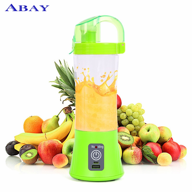 380 ml Draagbare Blender Juicer Cup USB Oplaadbare Elektrische Automatische Groente Fruit Citrus Oranje Sap Maker Cup Mixer Fles
