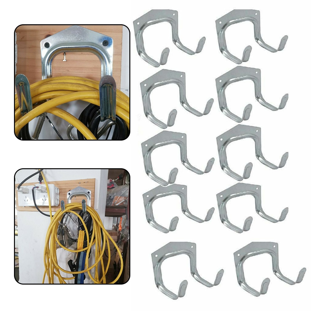 5/10 Pcs métal outil stockage mur crochet Double porte-cintre suspendus crochets jardin Garage outils pour jardinage articles ménagers DD