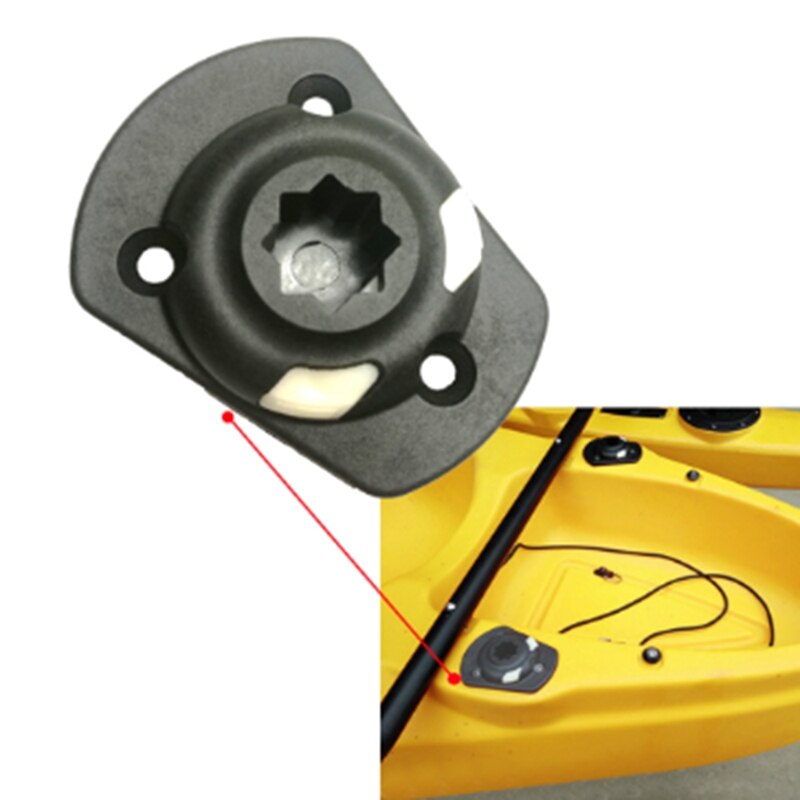 Kano båd fiskeri kajak side port mount rib port nylon flush mount base fiskestang holder mount base tackle kit