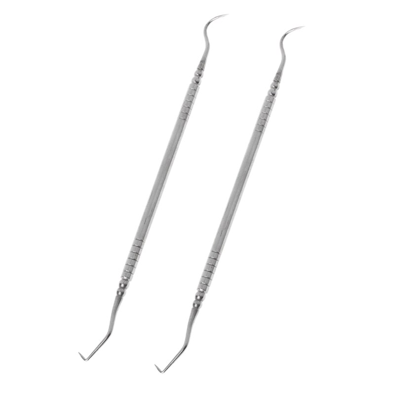 1Pc Double Ends Dentist Teeth Clean Hygiene Explorer Probe Hook Pick Dental Tool X7JA