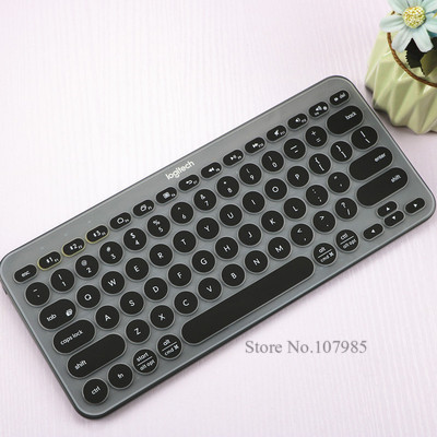 Silikon Tastatur Abdeckung Schutz Film Für logitech K380 K 380 Bluetooth tastatur multi-gerät mechanische haut Schutz: Schwarz