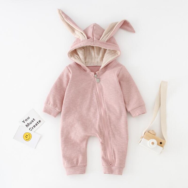 Baby Kleding Meisje Romper Overalls Voor Kinderen Schattige Konijn Unisex Kinderkleding Jumpsuit Voor Pasgeborenen Kostuum Voor Meisjes Jongen: Pink / 18m