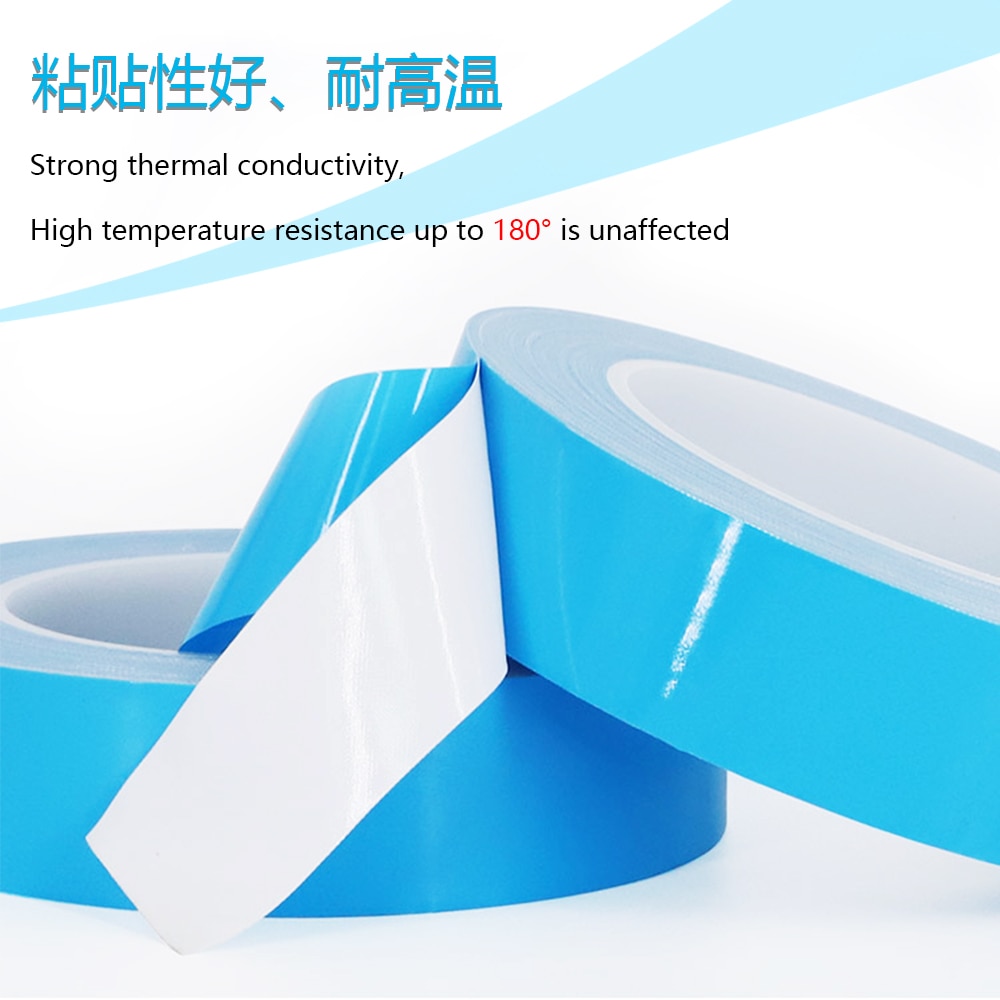 25m/Roll Width Transfer Tape Double Side Thermal Conductive Adhesive Tape for Chip PCB LED Strip Heatsink
