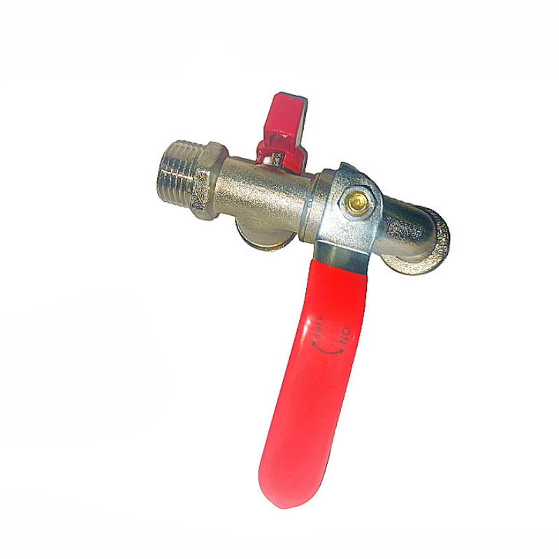 Herramientas de jardín, grifo de agua de latón de 1/2 ", uso exterior e interior, fácil manija de palanca de encendido/apagado, grifos de suministro de riego, válvula de bola