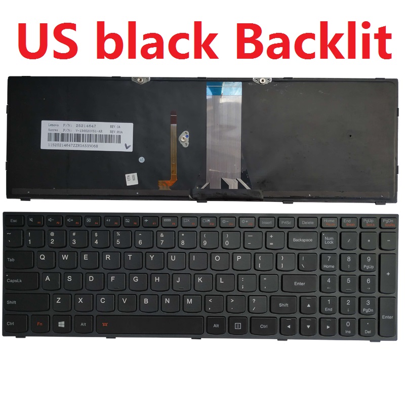 Touche De Clavier AZERTY Unique Pour Lenovo B50-30, G50-45 - Réf. PK1314K1A18
