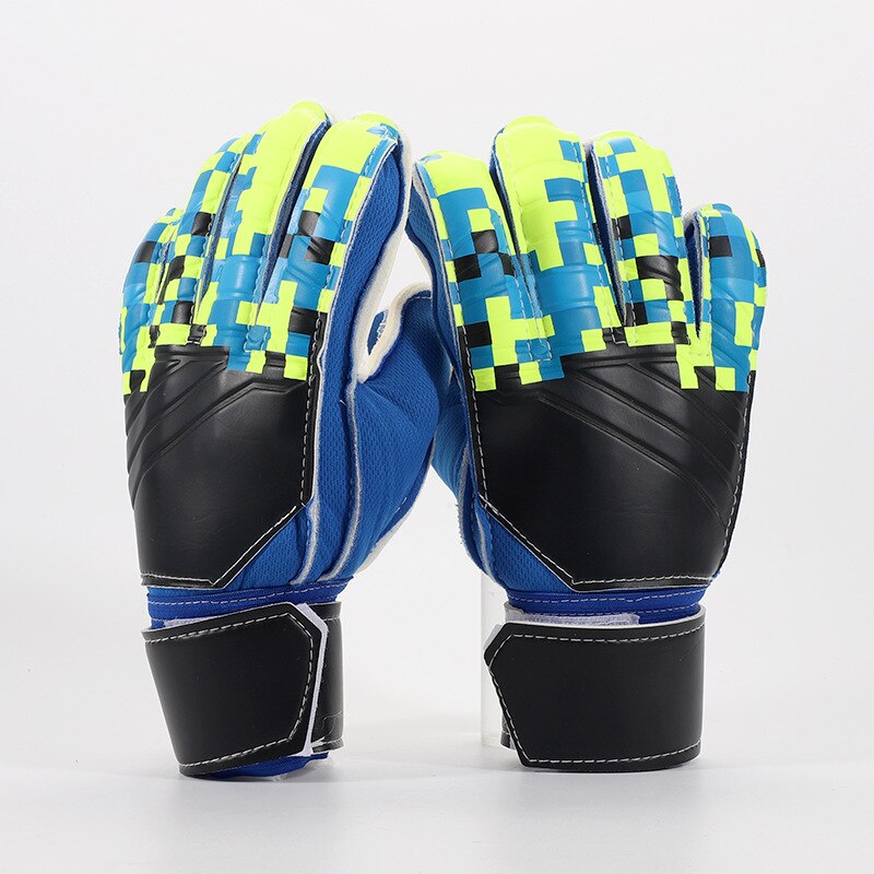 Latex Voetbal Doelman Handschoenen Voetbal Training Doel Keepers Handschoenen Antislip Goalie Handschoenen: BST-909 blue / size 8