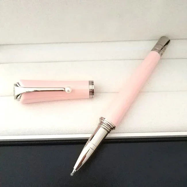 2025 bolígrafo rojo rosa negro oro perla clip Muse Marilyn Monroe rolller bolígrafos papelería coreana