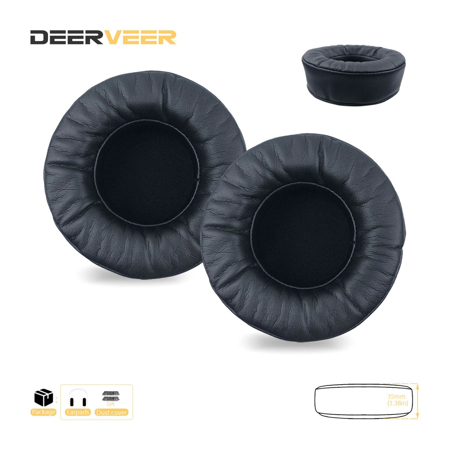 DEERVEER-almohadillas de repuesto para auriculares Bluedio T5, T4, T4S, cojines de espuma viscoelástica gruesa, diadema: 9Thicken Frog Skin