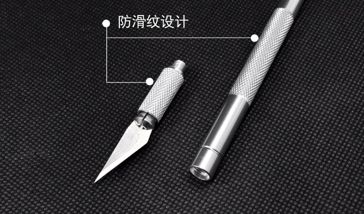 Antislip Metalen Mes Houtsnijwerk Gereedschap 6 Bladescraft Sculptuur Graveren Voor Briefpapier Art Supplies Geen Box Art sets