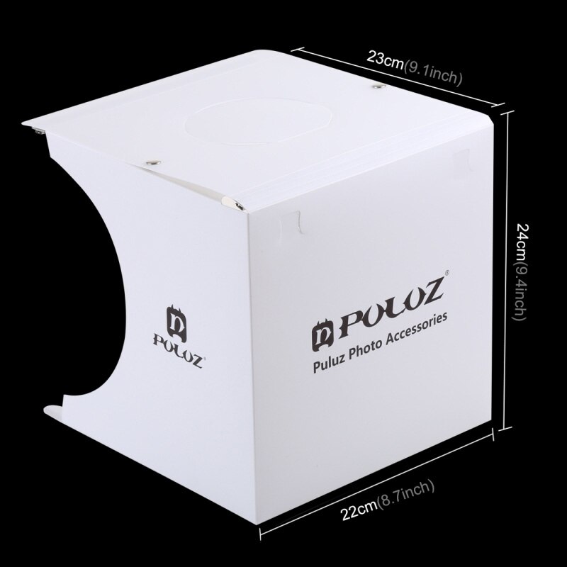 Led-fotografie schaduwloze lichtlamp paneel pad + studio opnametent softbox set  as99