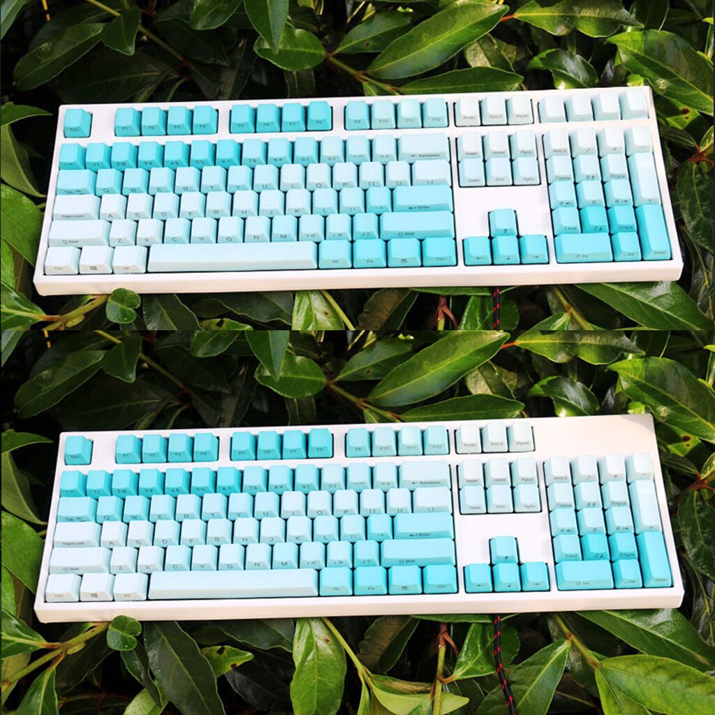 87/104/108 Keys OEM Profile Custom Side-Printed Keycaps PBT Backlit Gradient Keycaps for MX Cherry Mechanical Keyboard