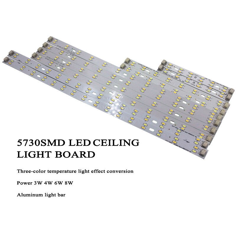 Novelty luminous three-color adjustment LED ceiling light infrared control dimmable 5730SMD light source module indoor lighting
